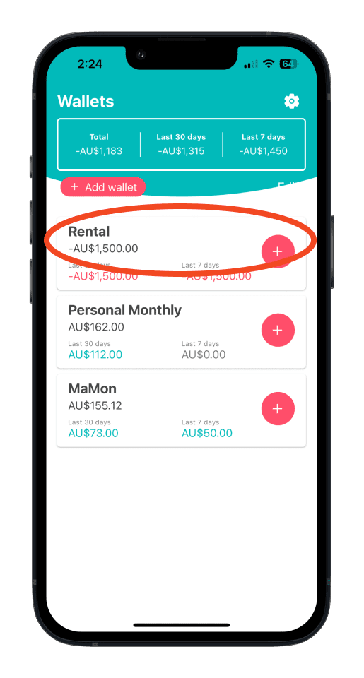 Bookipi Expense - How to delete a wallet in Bookipi Expense - 1