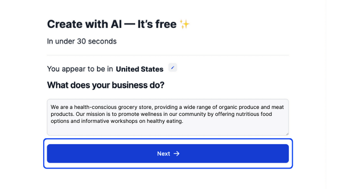how to build your free website - step 5