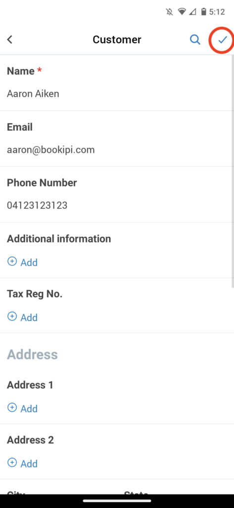 Invoice Mobile App - How to add, edit and delete a customer - 6