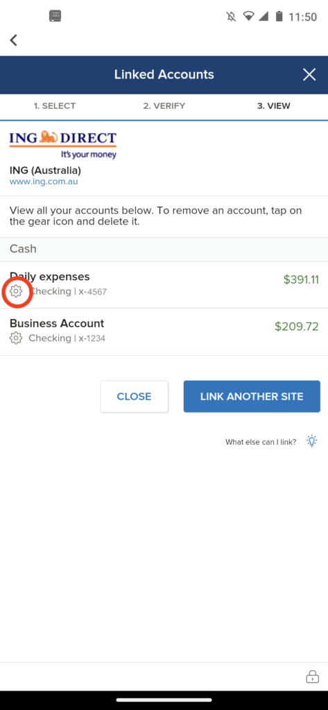 Invoice Mobile App - How to sync your bank - 8