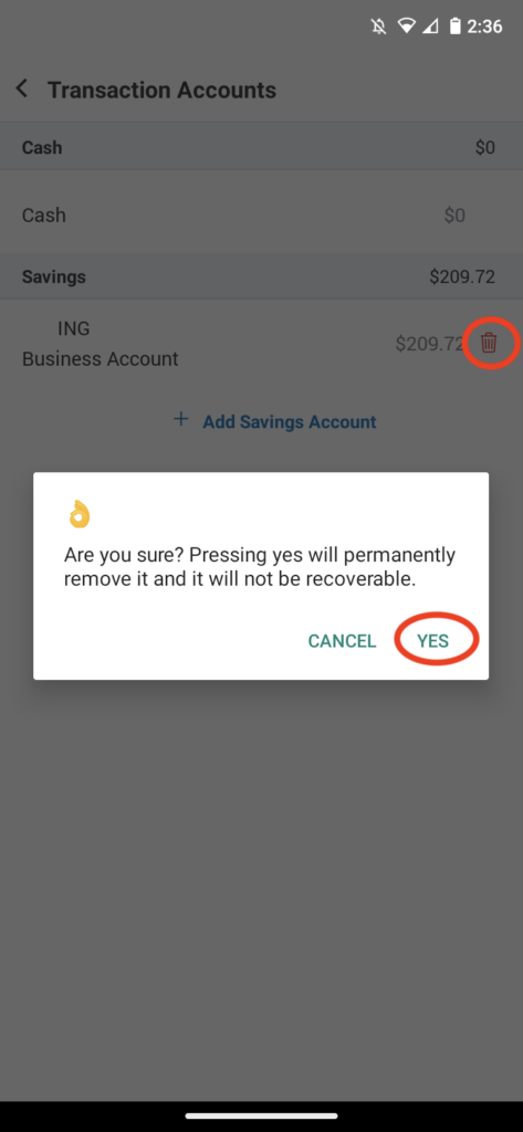 Invoice Mobile App - How to sync your bank - 16