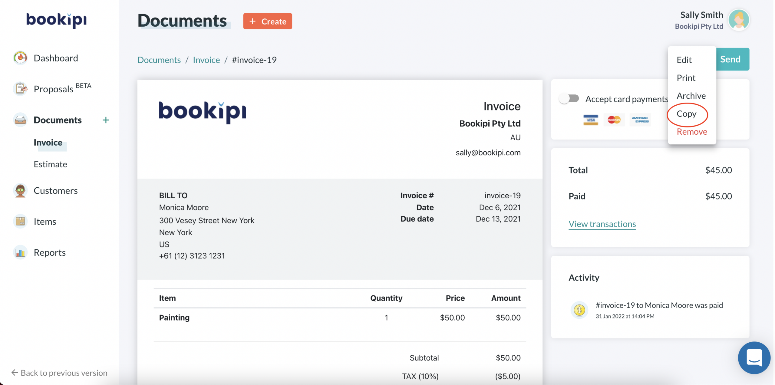Invoice Web V2 - How to refund customers on Stripe and reissue invoices - 4
