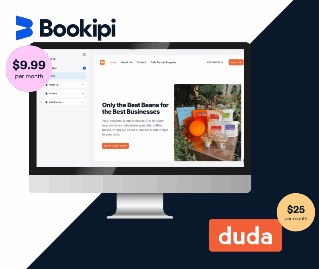 Bookipi vs Duda Pricing Comparison