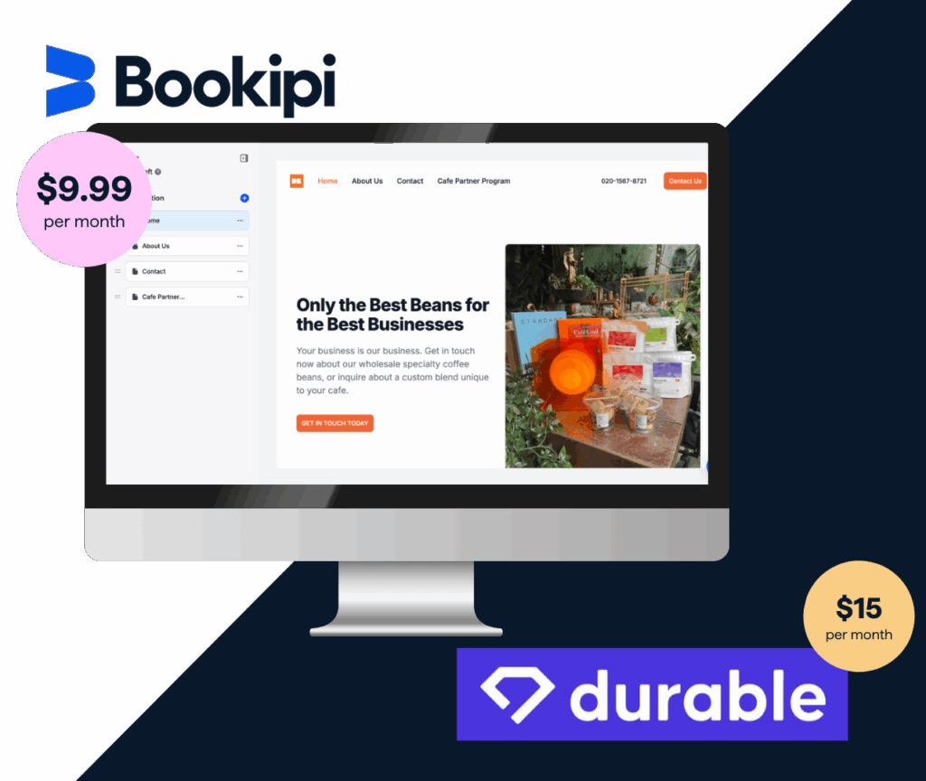 Bookipi vs Durable Hero Pricing Comparison