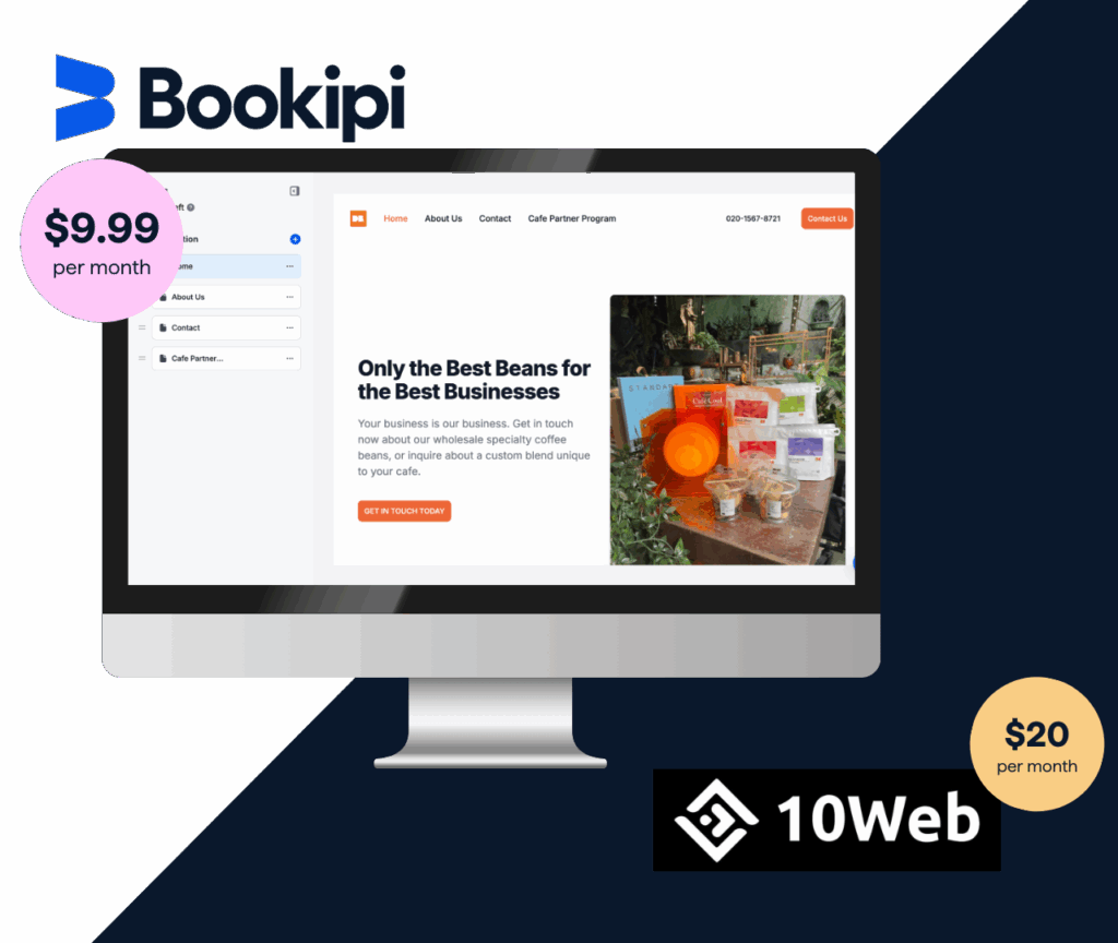 Bookipi vs 10Web Pricing Comparison