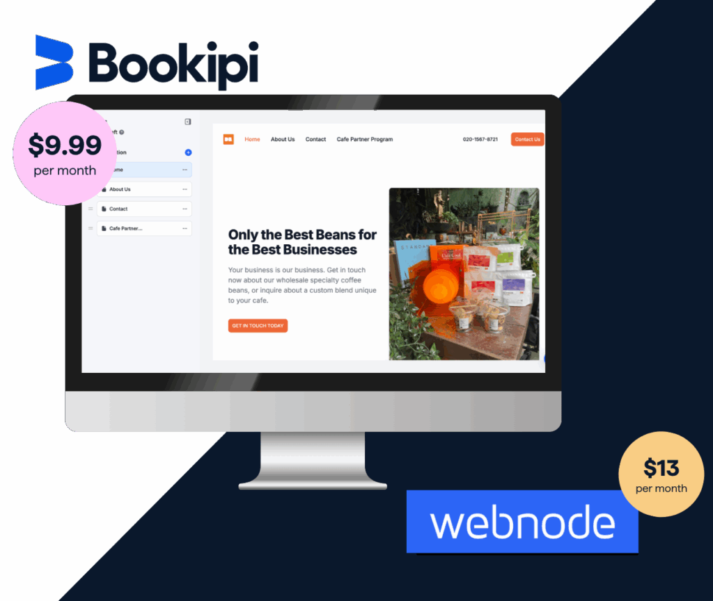 Bookipi vs Webnode Pricing Comparison