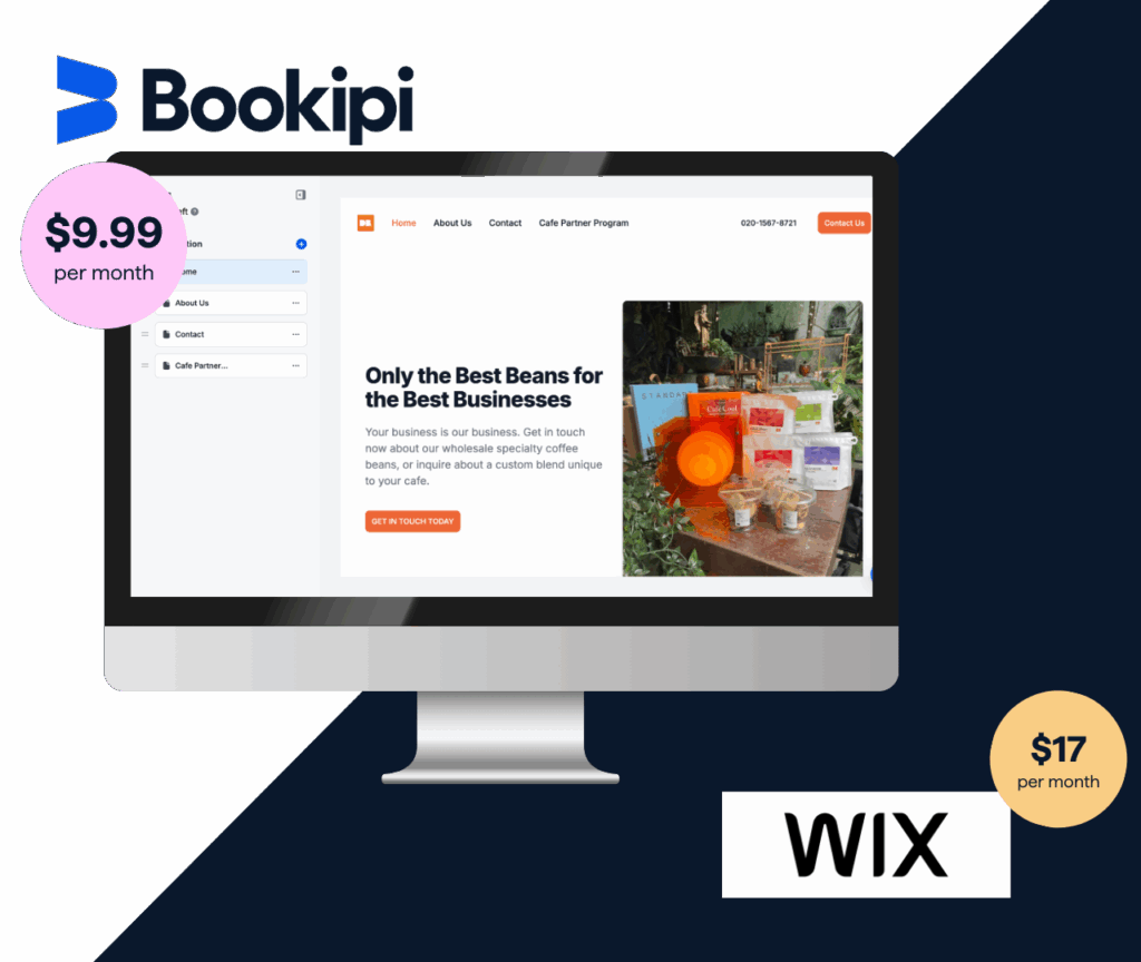 Bookipi vs Wix Pricing Comparison