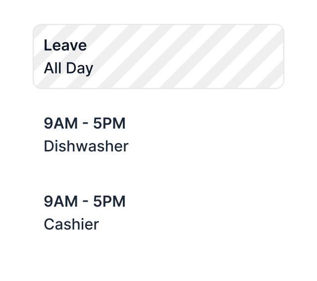 Timesheets & Roster