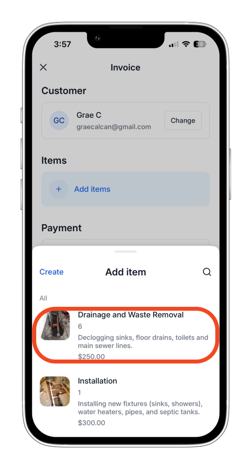 Uncategorized - How to create and send an invoice on the mobile app - 19