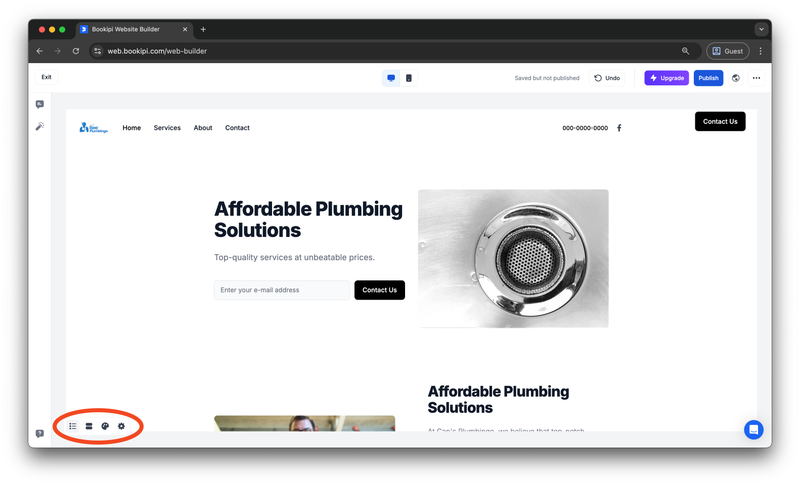 Bookipi AI Website Builder - How to edit your website in Bookipi AI Website Builder - 8