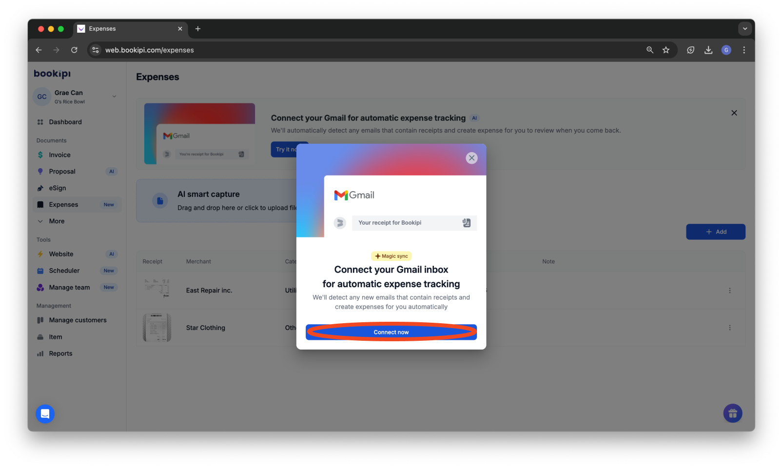 Uncategorized - How to sync Expenses to your Gmail account on the Web app - 3
