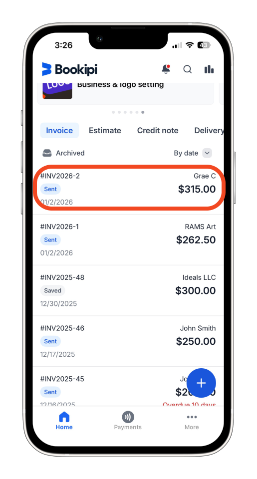 Uncategorized - How to create and send an invoice on the mobile app - 34