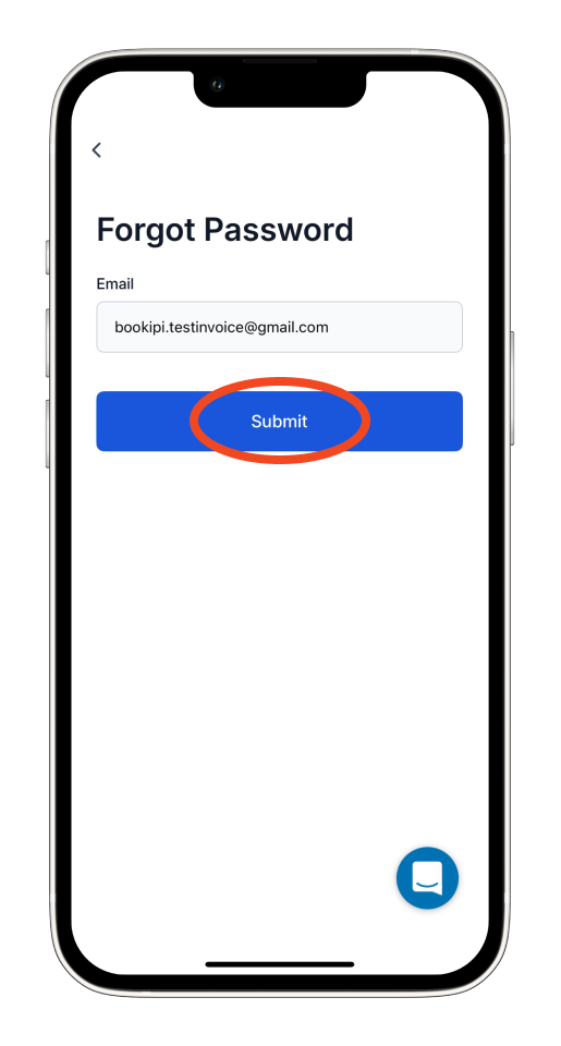 Invoice Mobile App - How to reset your password - 3