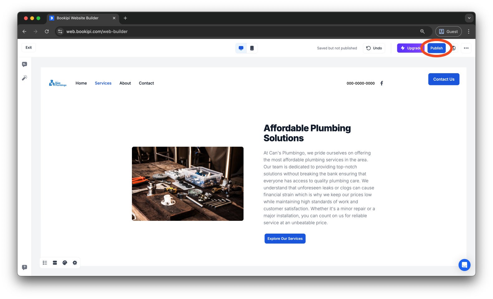 Uncategorized - How to add, edit, rename, and delete a page in Bookipi AI Website Builder - 14