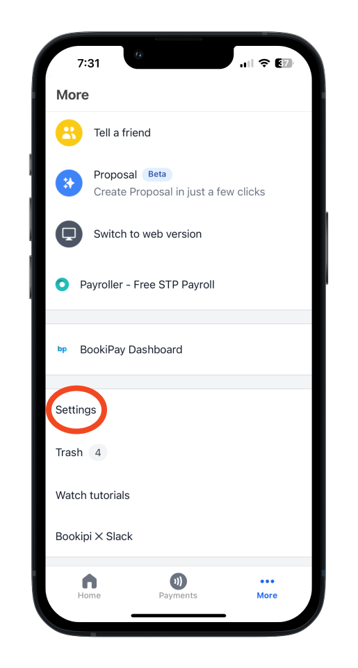 Invoice Mobile App - How to turn off card payments - 2
