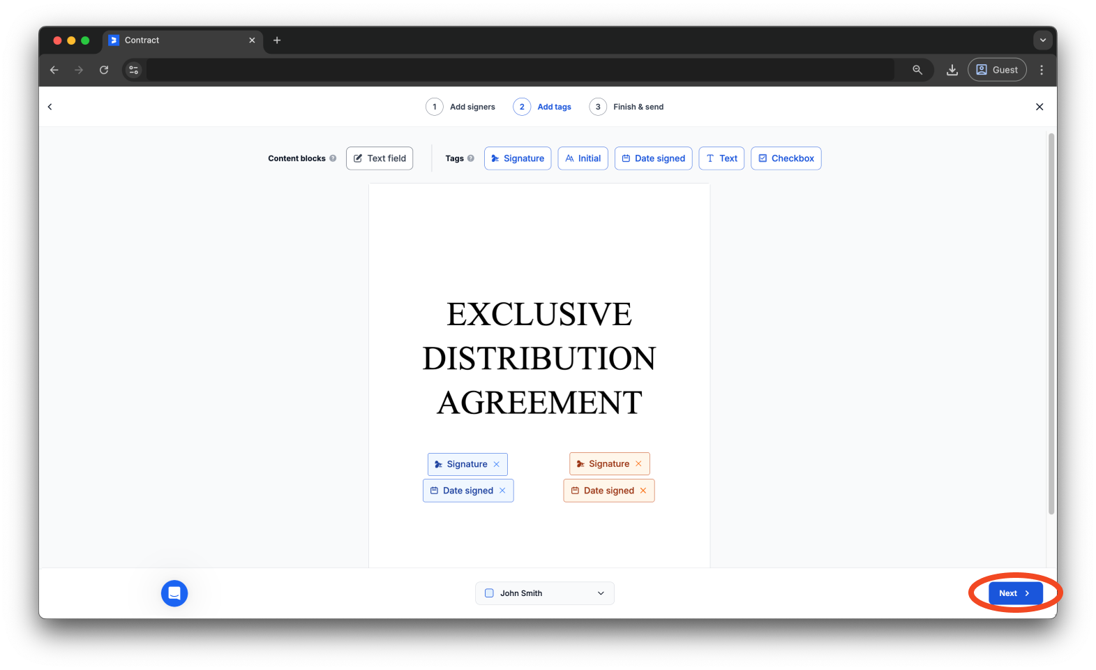 Bookipi eSign - How to create an eSign document from scratch using Bookipi eSign - 9
