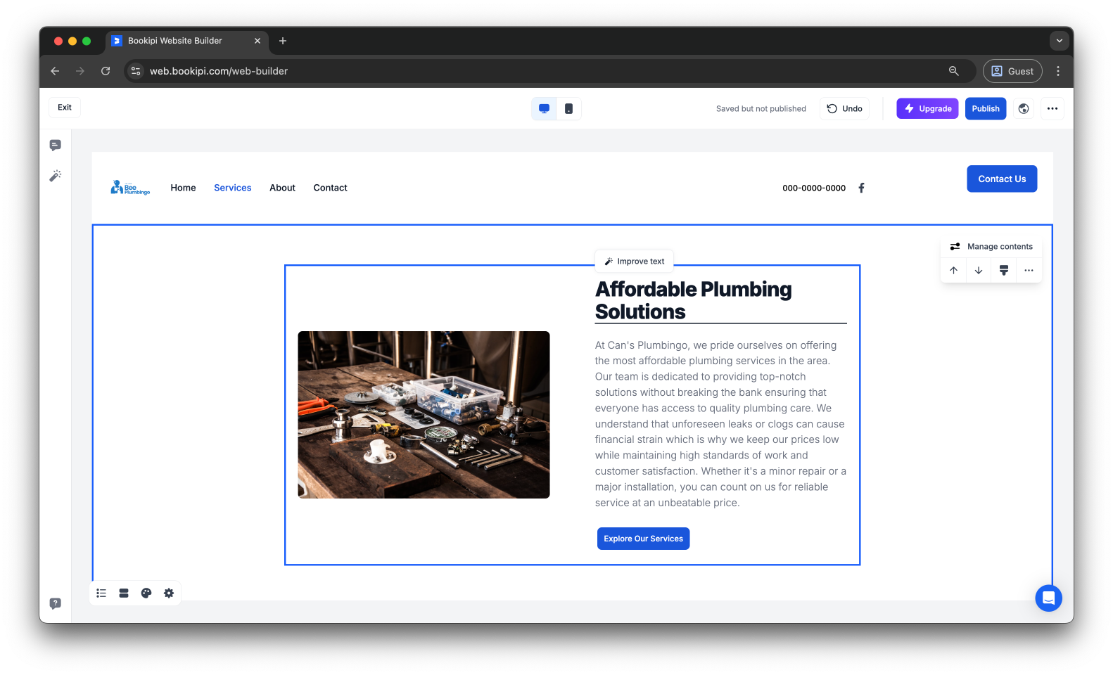 Uncategorized - How to add, edit, rename, and delete a page in Bookipi AI Website Builder - 6
