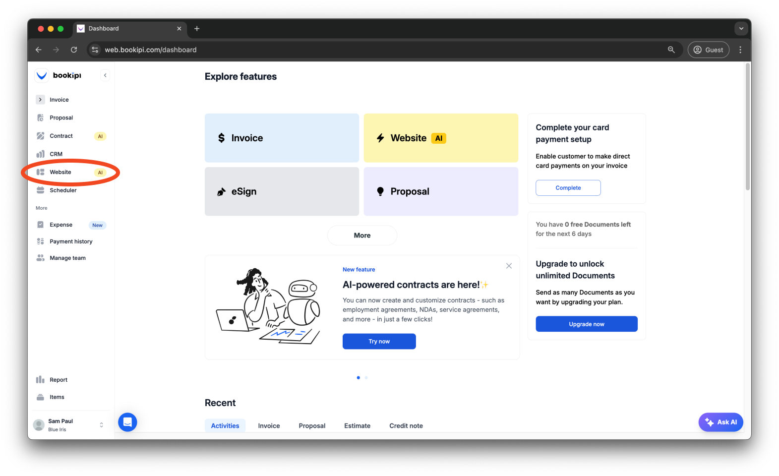 Uncategorized - How to add, edit and delete your social media links in Bookipi AI Website Builder - 1