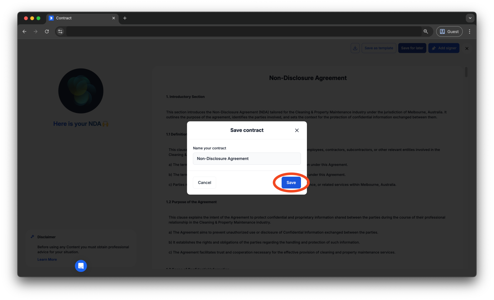 Uncategorized - How to create and send an AI Contract with Bookipi eSign - 19