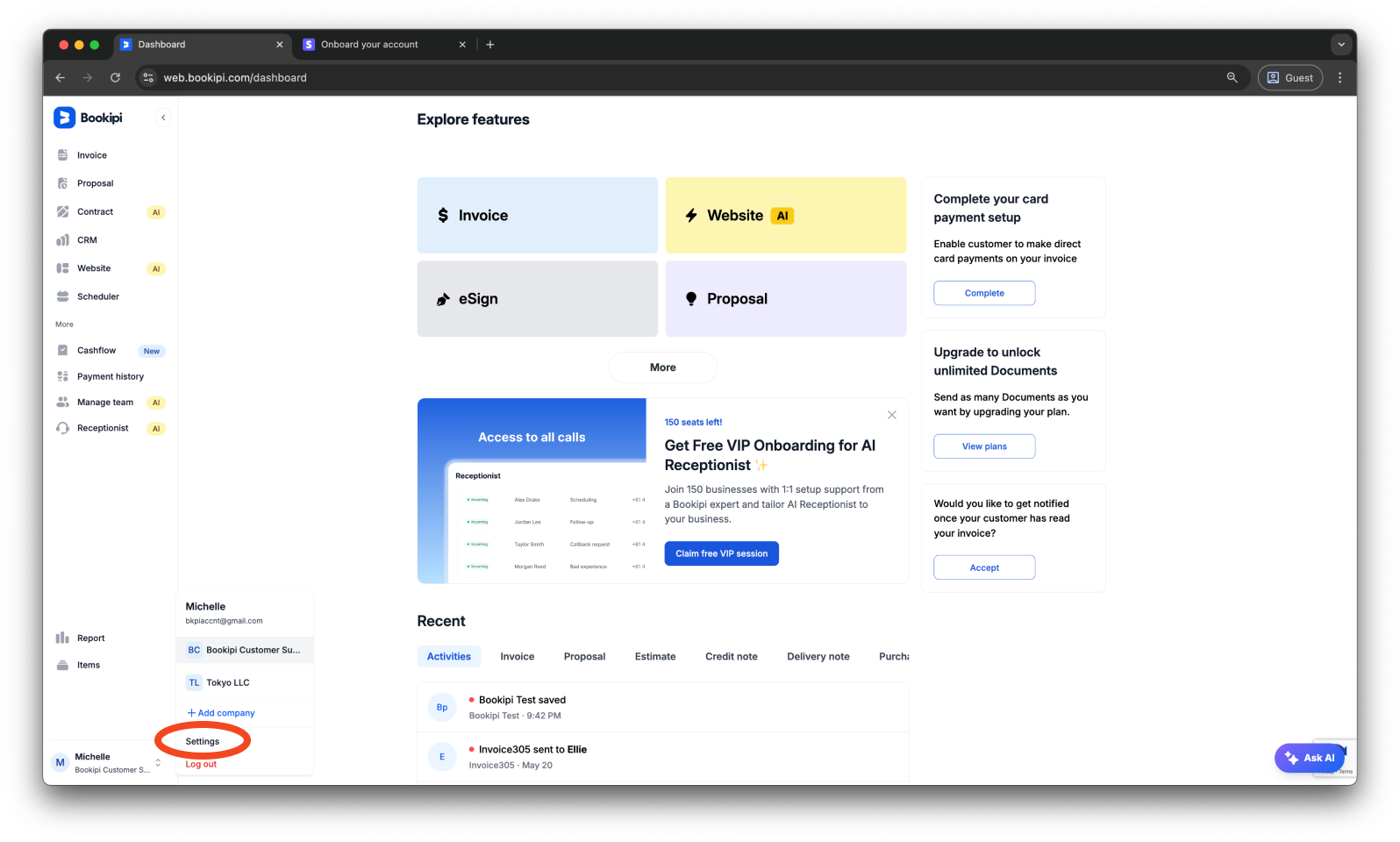 Invoice Web V2 - How to edit your signature in invoices - 2