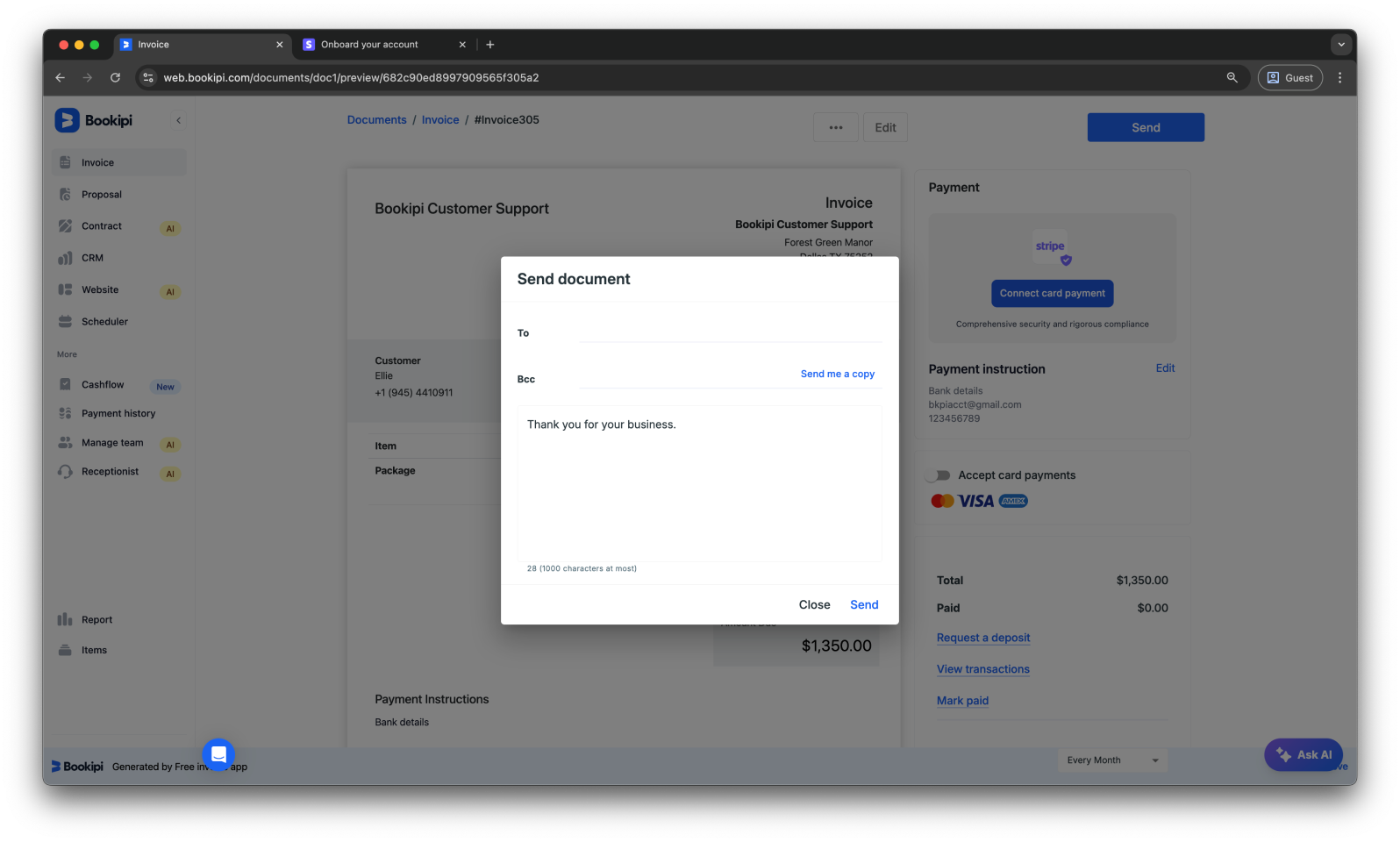 Invoice Web V2 - How to edit a recurring invoice - 6