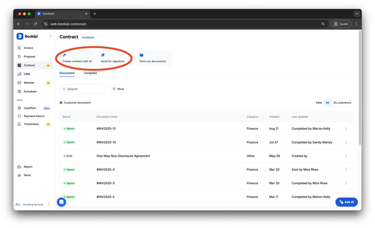 Uncategorized - How to add an access code to your Bookipi eSign document - 2