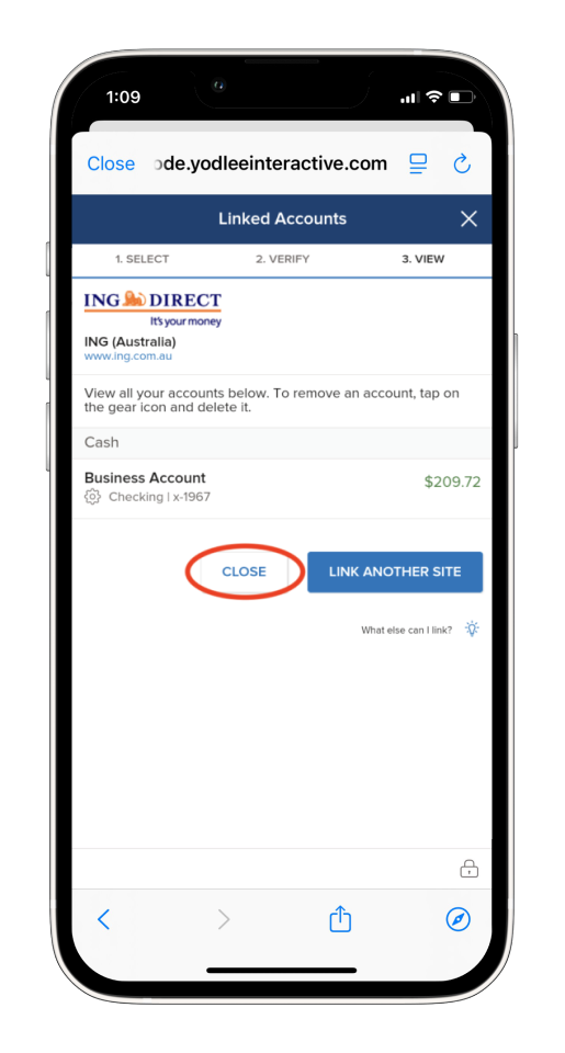 Invoice Mobile App - How to sync your bank - 12