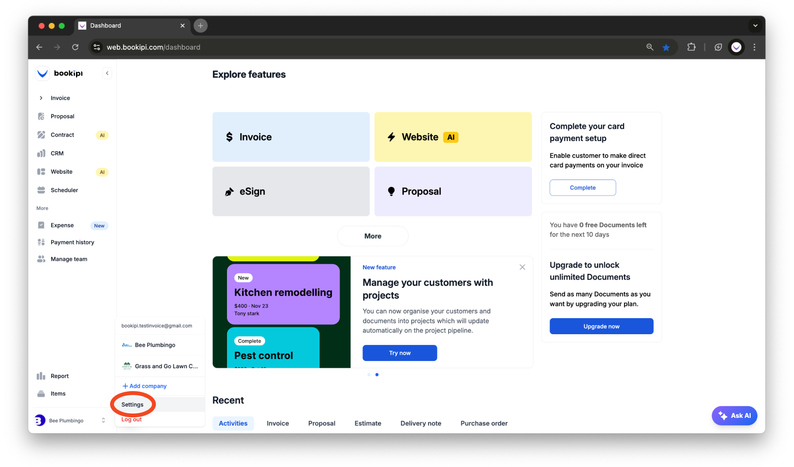 Invoice Web V2 - How to change the language on the Web App - 2