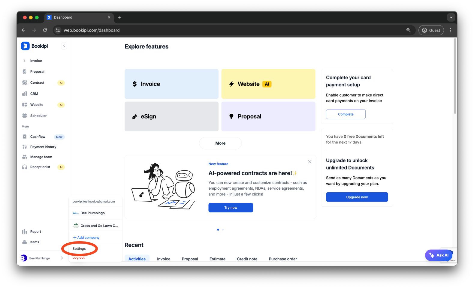 Bookipi Subscriptions - How to reactivate subscriptions - 2