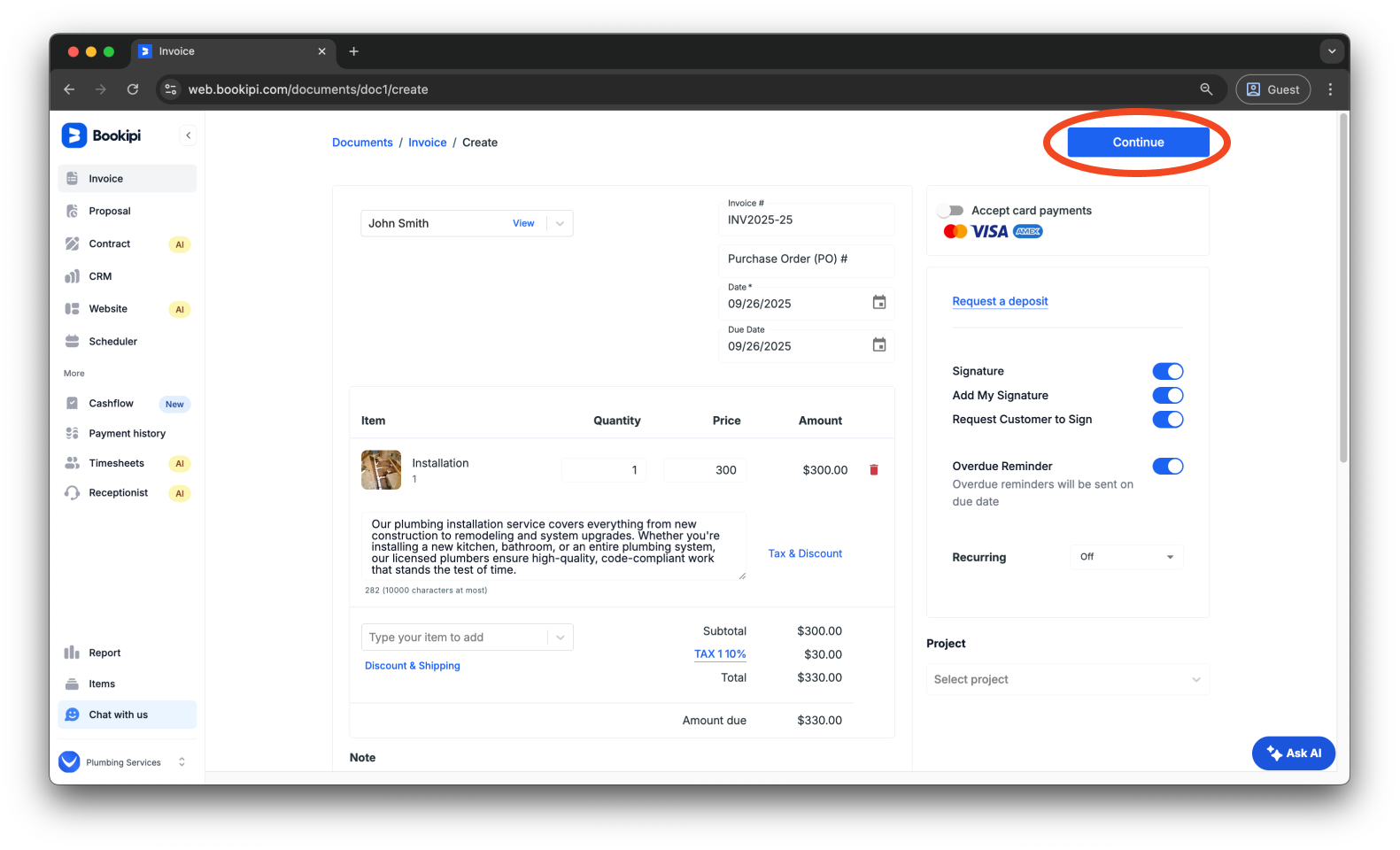 Invoice Web V2 - How to create, send, edit and filter invoices - 8