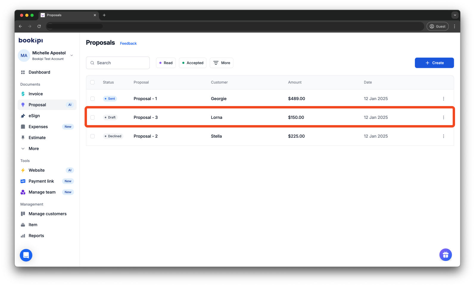 Uncategorized - How to delete a Proposal AI - 2