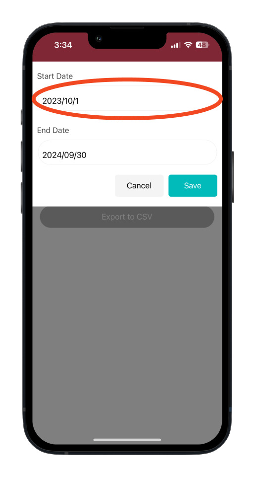 Bookipi Expense - How to export a report in CSV - 4