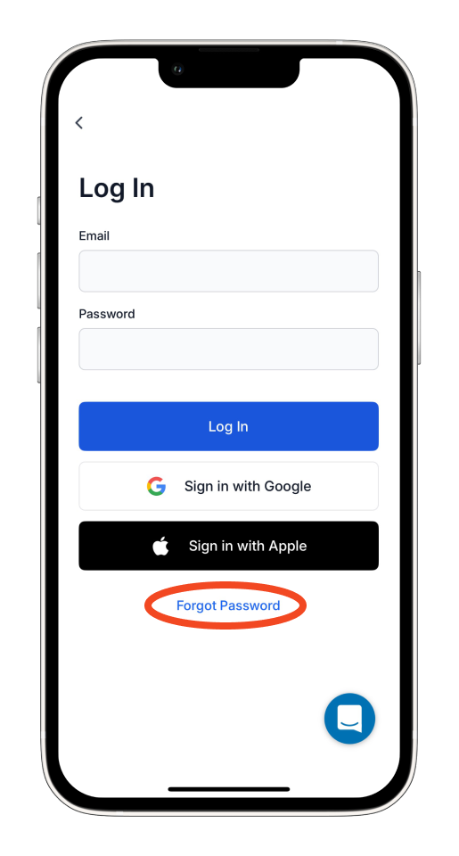 Invoice Mobile App - How to reset your password - 2