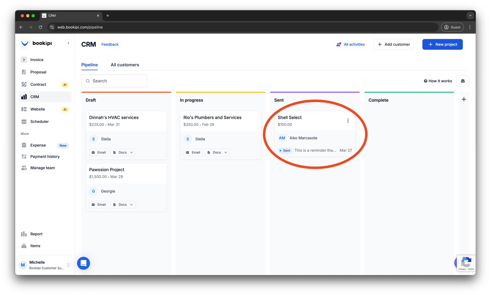 Uncategorized - How to archive or unarchive a project in Bookipi CRM - 2