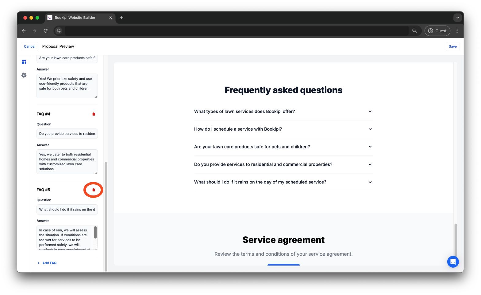 Uncategorized - How to edit FAQs on Proposal AI - 12