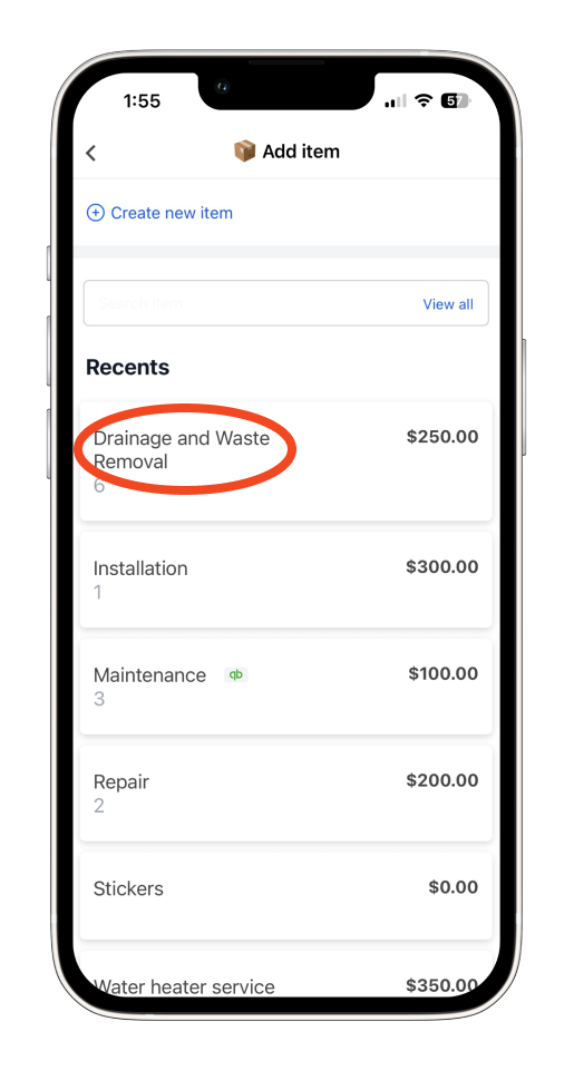 Uncategorized - How to create and send an invoice on the mobile app - 5