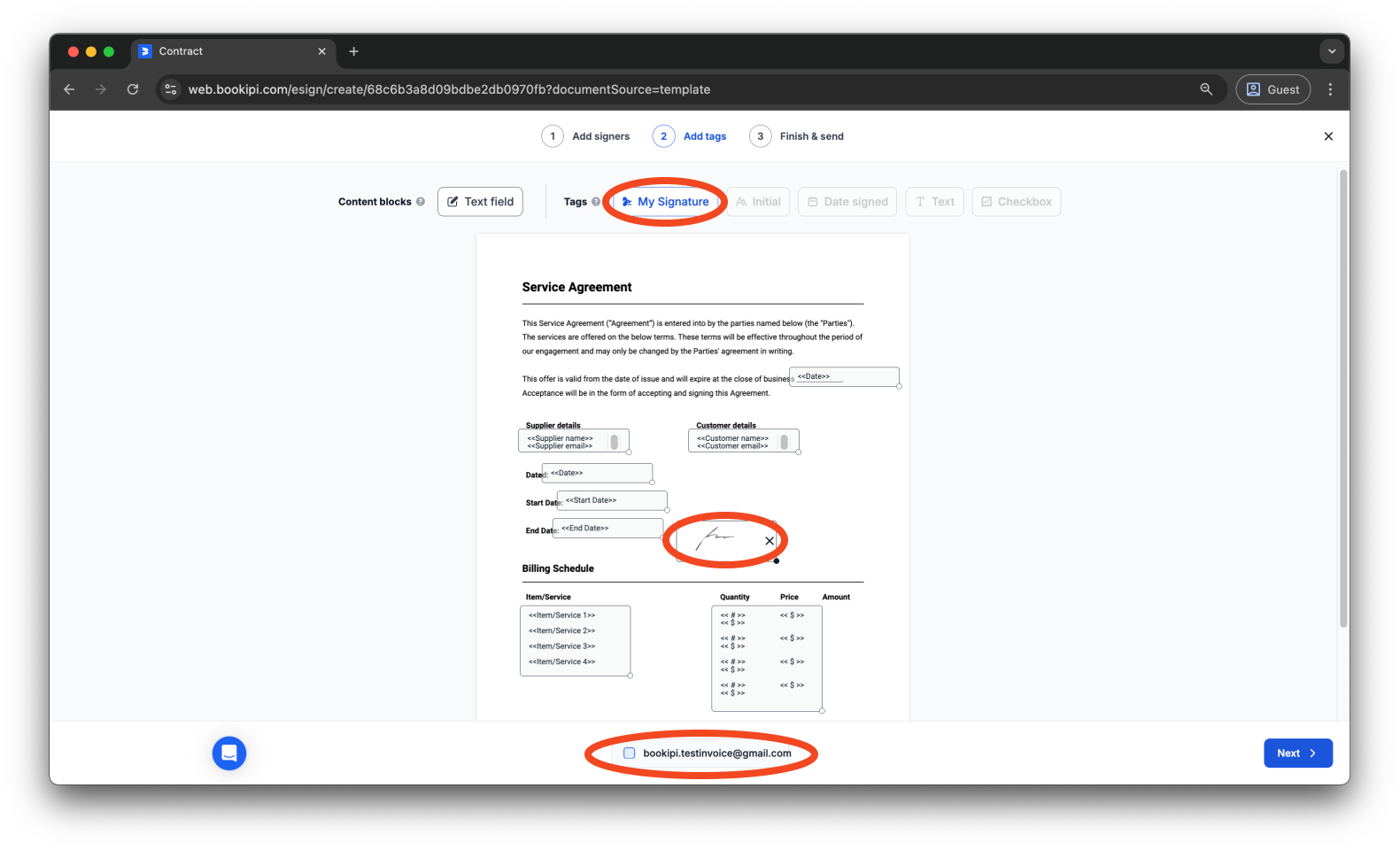 Uncategorized - How to sign your own document using Bookipi eSign - 7