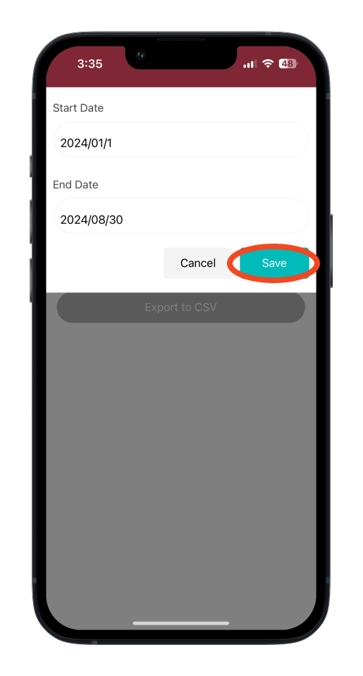 Bookipi Expense - How to export a report in CSV - 8