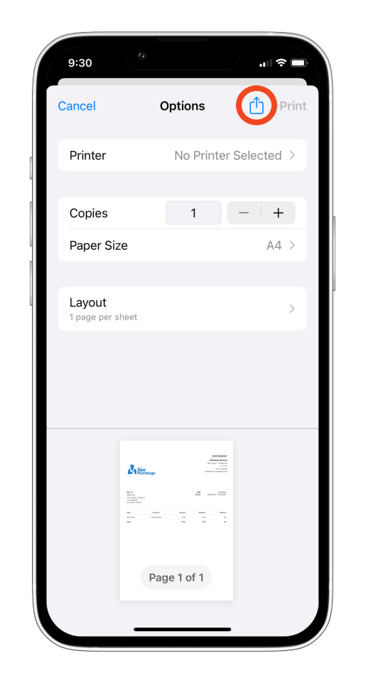 Invoice Mobile App - How to create and send a customer statement - 18