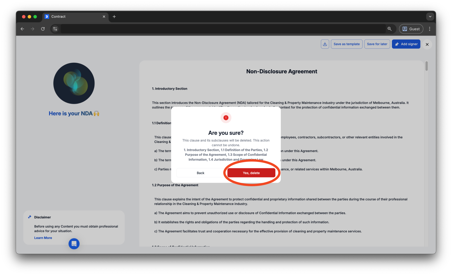 Uncategorized - How to create and send an AI Contract with Bookipi eSign - 15