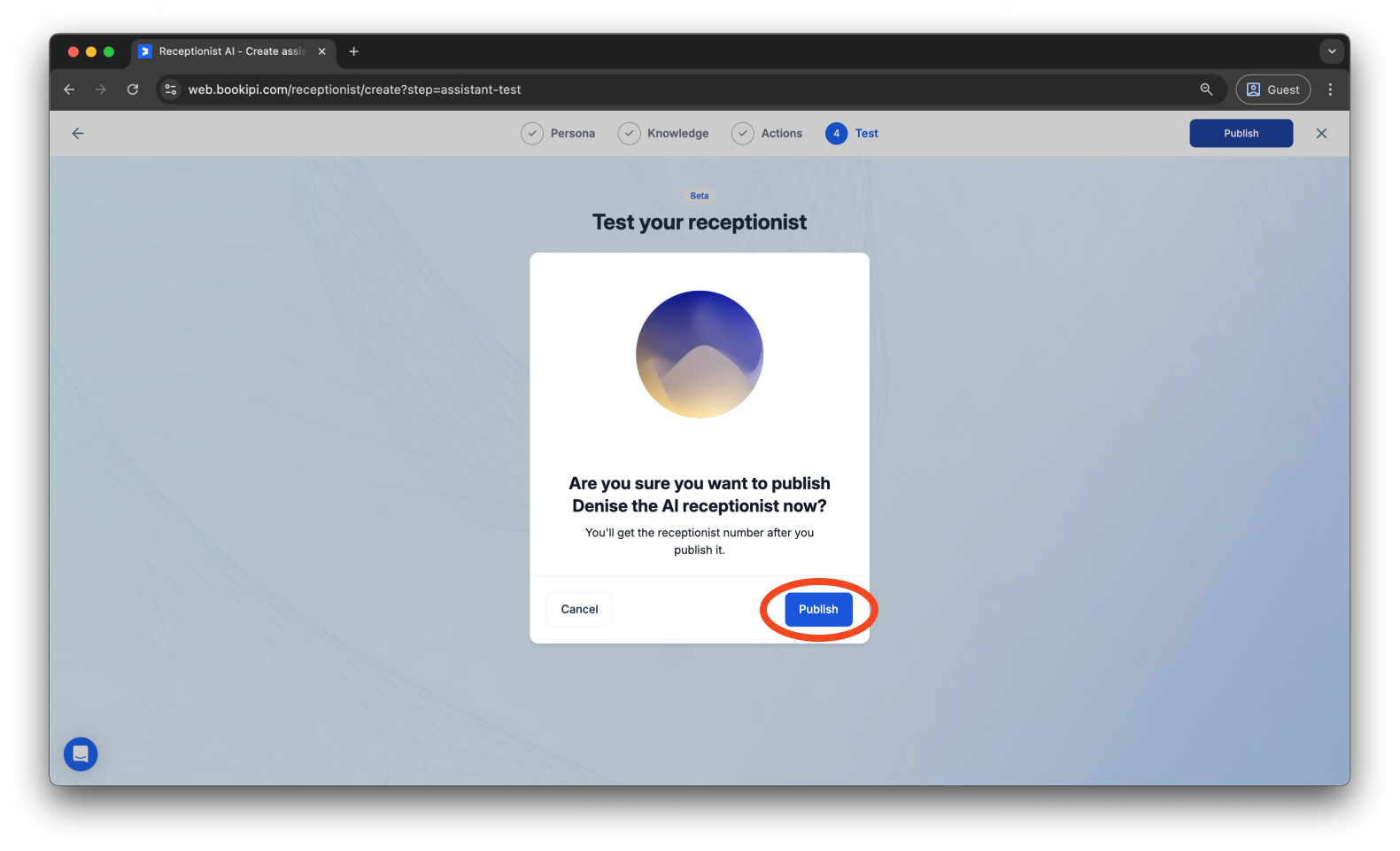Uncategorized - How to create your Bookipi AI Receptionist - 15