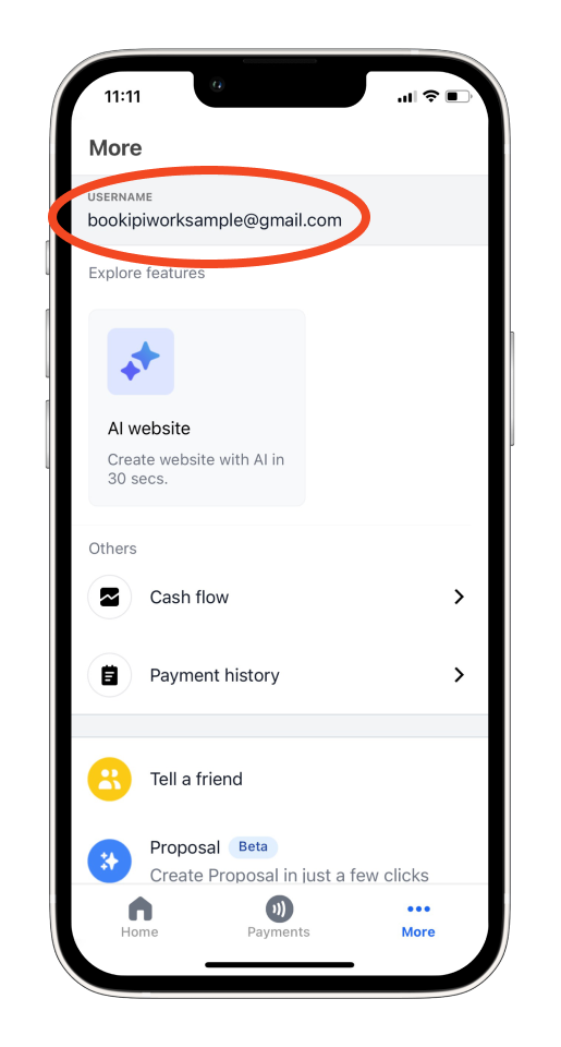 Invoice Mobile App - How to find your Invoice Mobile App email - 2