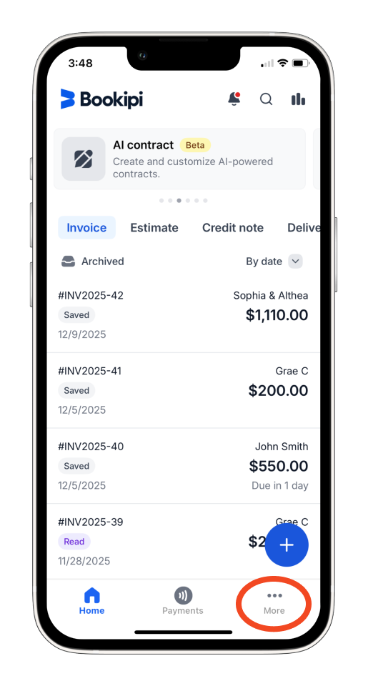 Invoice Mobile App - How to edit an item on the Mobile App - 1