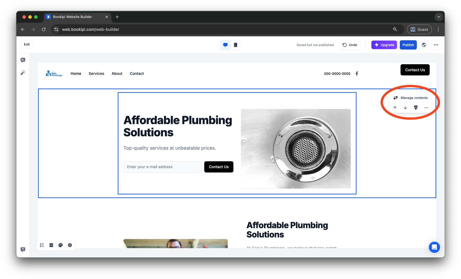Bookipi AI Website Builder - How to edit your website in Bookipi AI Website Builder - 6