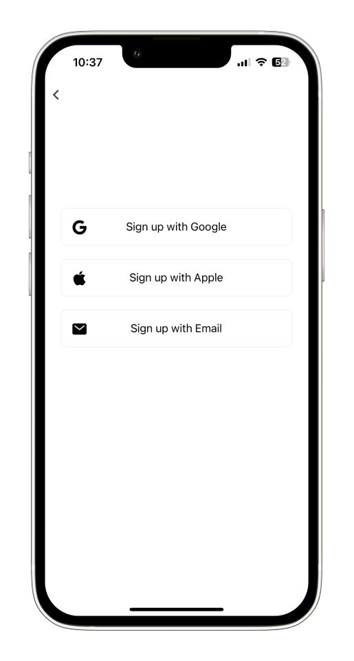 Invoice Mobile App - How to create an account - 2