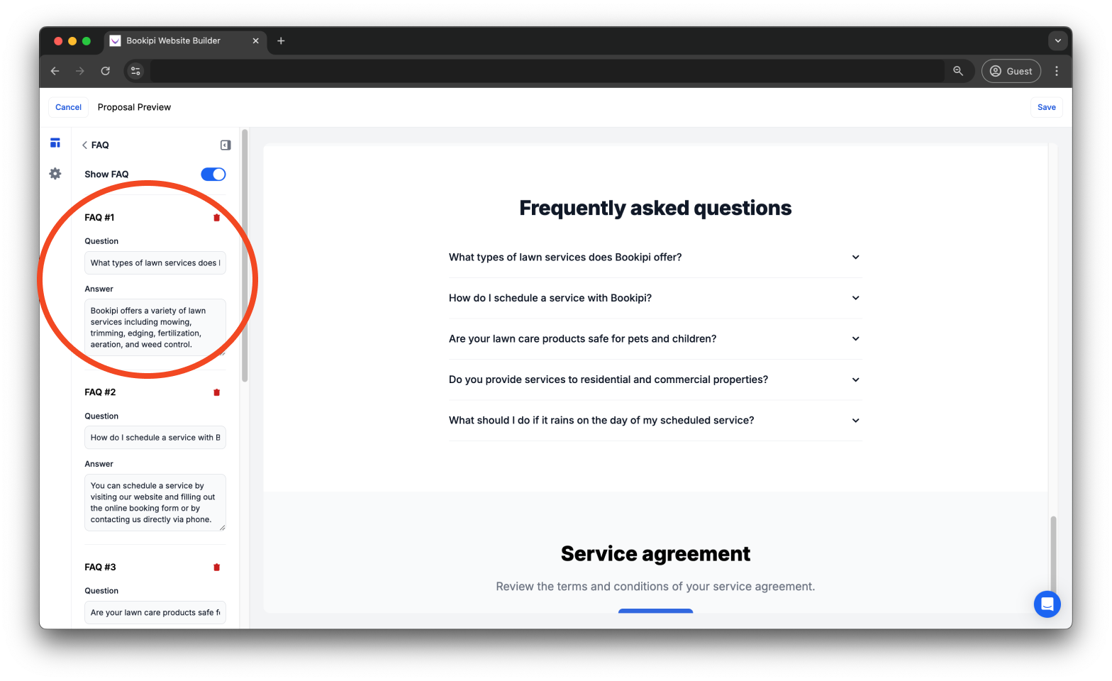 Uncategorized - How to edit FAQs on Proposal AI - 10