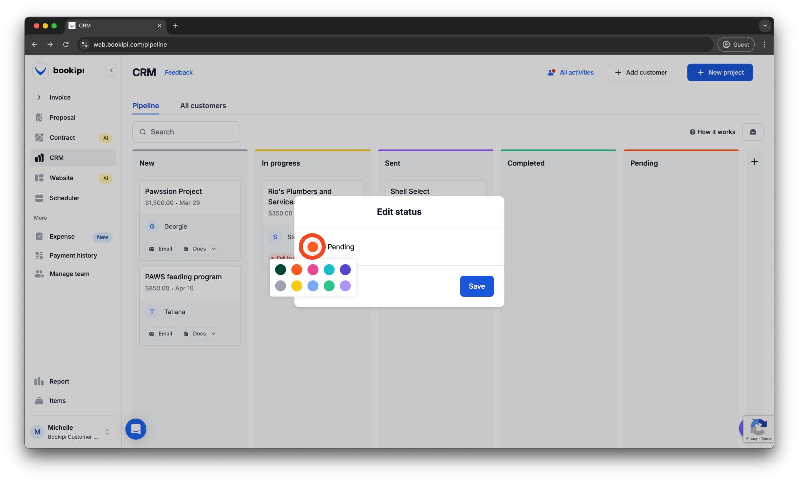 Uncategorized - How to add an additional Pipeline status in Bookipi CRM - 5