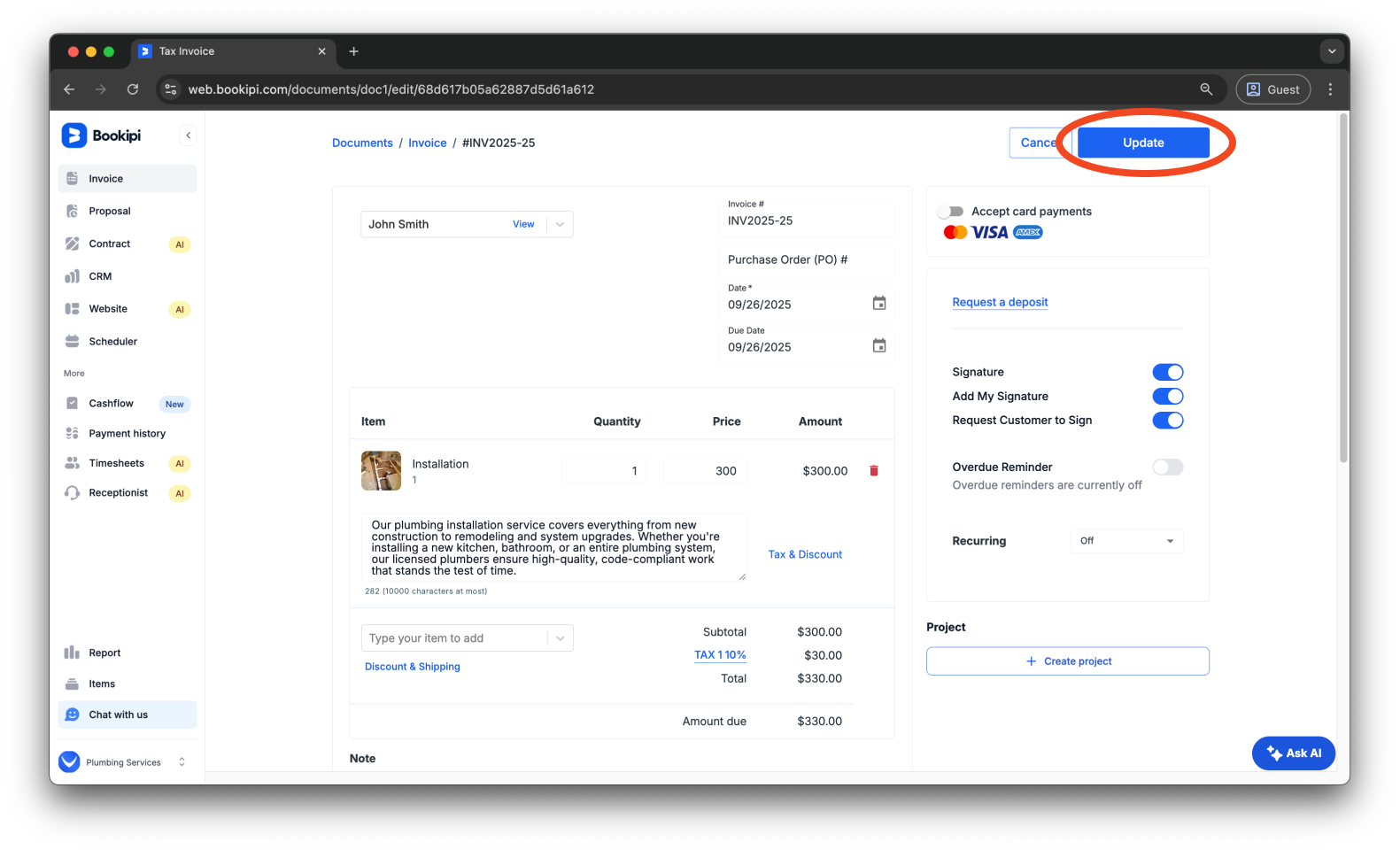Invoice Web V2 - How to create, send, edit and filter invoices - 19
