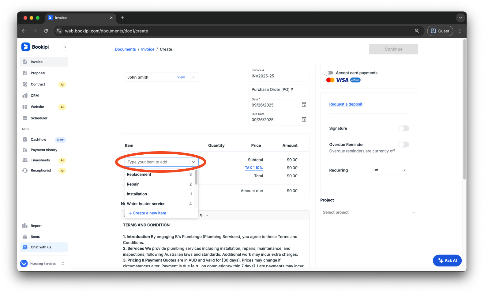 Invoice Web V2 - How to create, send, edit and filter invoices - 6