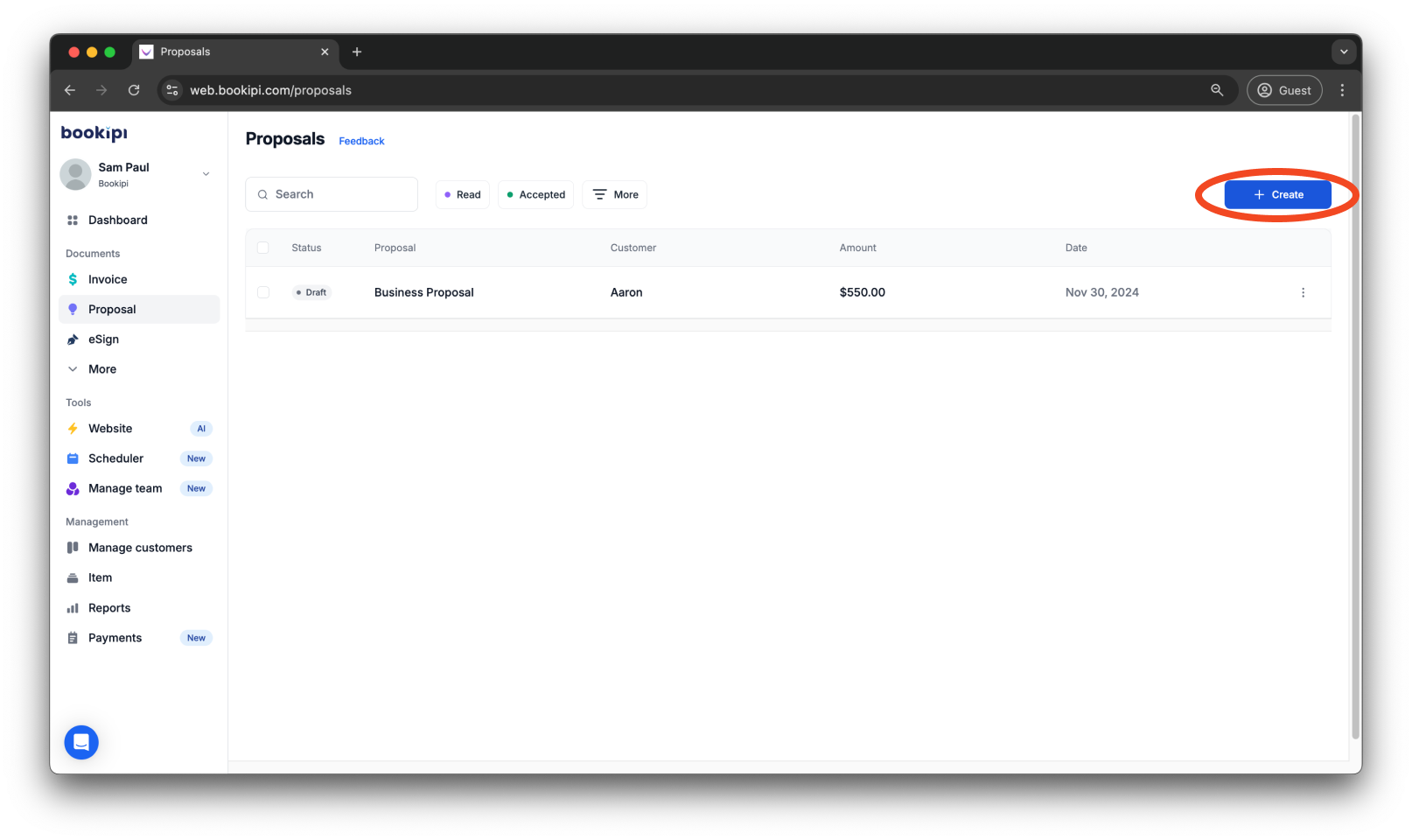Bookipi Proposal Maker - How to set contract length of proposals - 2
